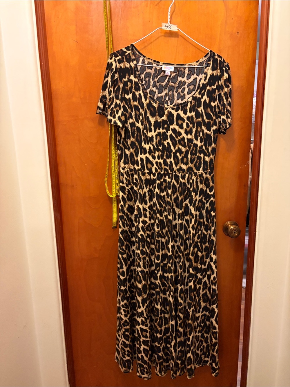 LuLaRoe Leopard Print Maxi Dress - Brown, Black